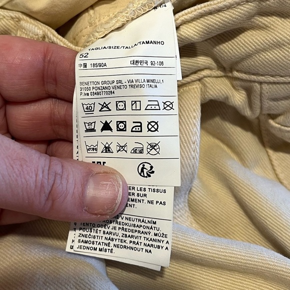 📍Benetton Pleated Tapered Pants – Size 52/36 - Picture 3 of 8